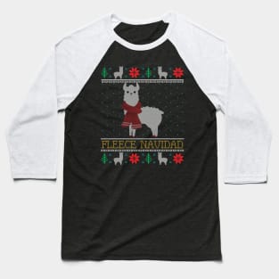 Llama Alpaca Ugly Christmas Xmas Gifts Baseball T-Shirt